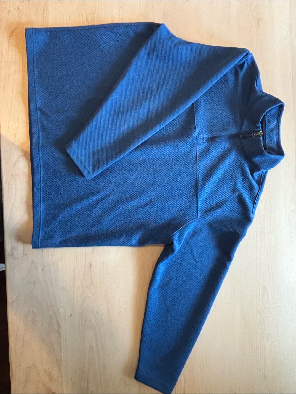 Daniel Cremieux Men's Blue Half-Zip Textured Pullover